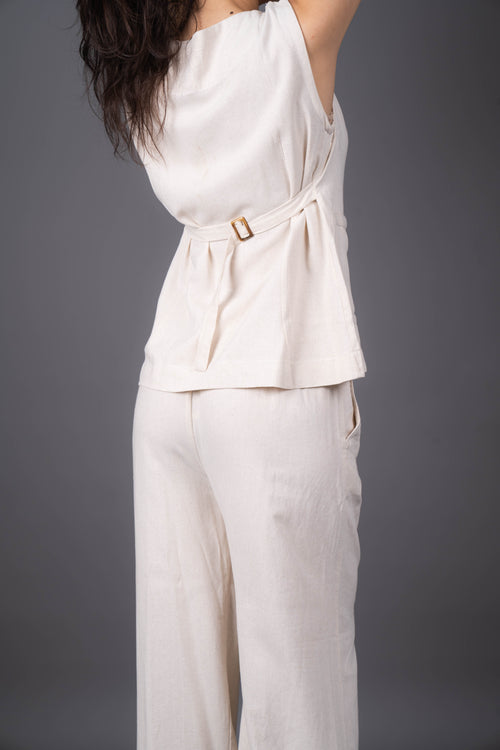 AIRE LINEN WAISTCOAT