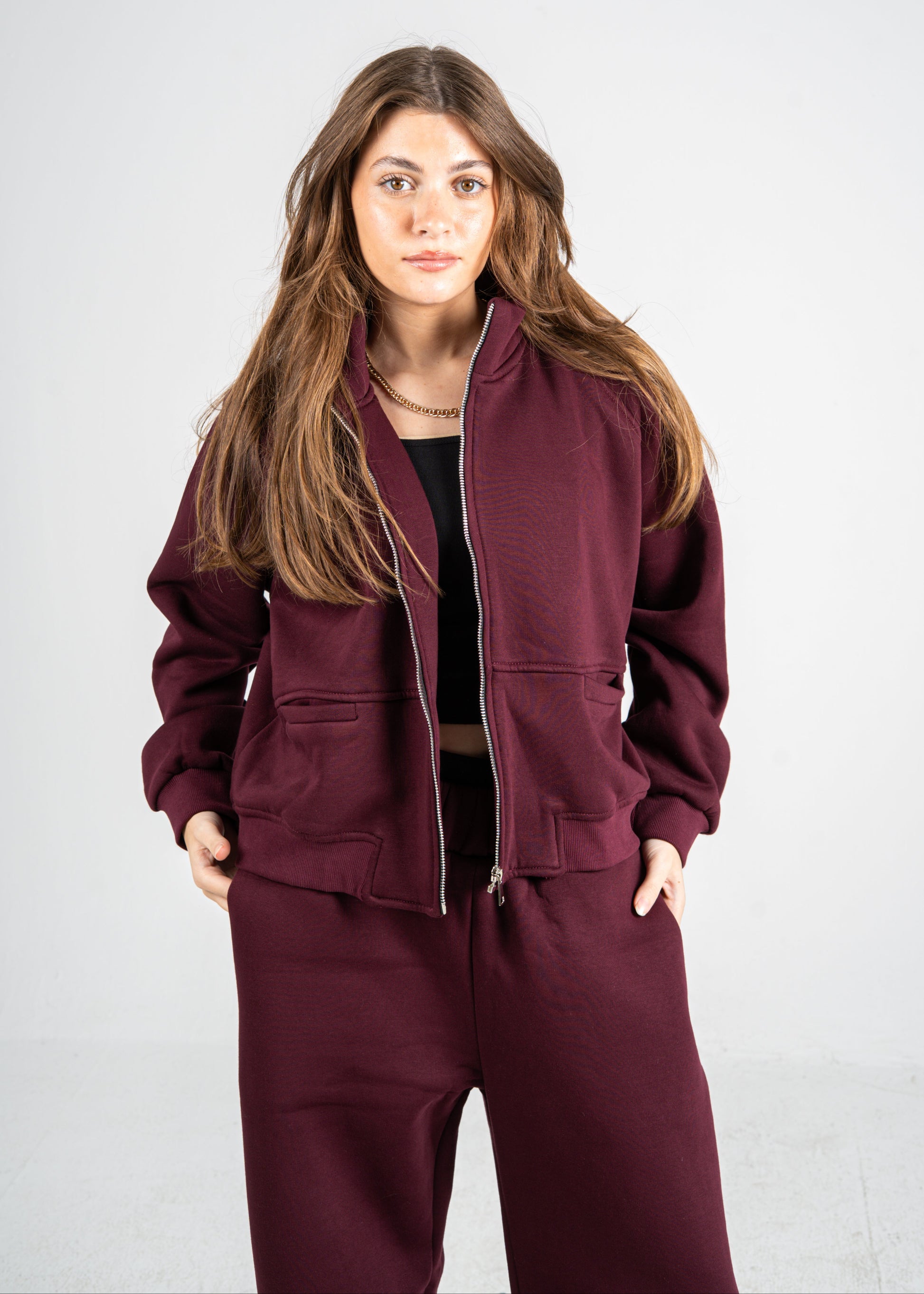 AURA BURGUNDY TRACKSUIT