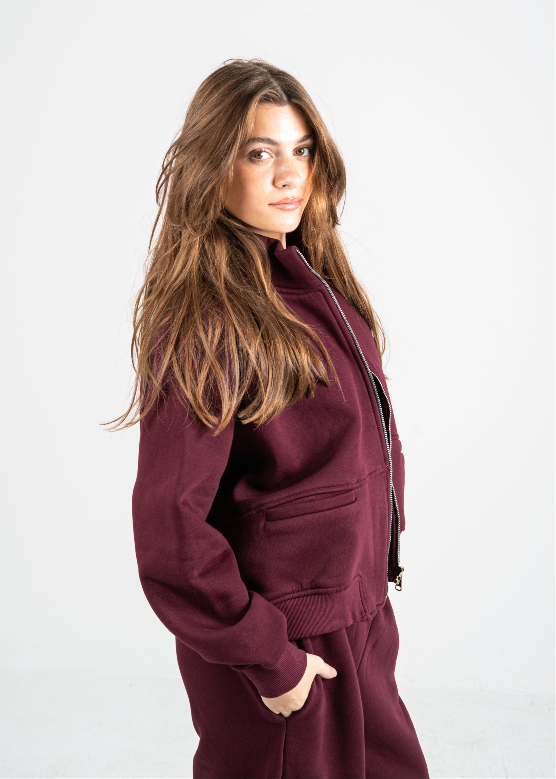 AURA BURGUNDY TRACKSUIT